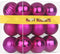 Fuchsia 2.5" Christmas Balls, Shatterproof Hanging Ornaments for Birthday Halloween Holiday Wedding, Set of 18pcs