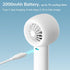 JISULIFE Mini Handheld Fan, Portable Bladeless USB Rechargeable Fan with Powerful Turbo Wind