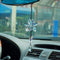 Crystal Flower Rear View Mirror Pendant, Colorful Car Hanging Ornament, Lucky Accessory
