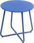 EortheX Small Round Metal Coffee Side Birstro Table Sturdy & Weather-Resistant Accent