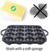 16-Holes Takoyaki Maker Pan Plate, Nonstick Aluminum for Stovetop, 7.7 x 7.7 inches