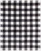 Safdie & Co. Flannel Printed Ribbed Ultra Soft Throw, 48x60, White Plaid, Black - 65903.Z.06