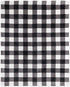 Safdie & Co. Flannel Printed Ribbed Ultra Soft Throw, 48x60, White Plaid, Black - 65903.Z.06