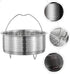 Luxshiny Rice Cooker Steamer Basket with Handle, Stainless Steel for Steaming Food, Meat, Fish, Rice, Veggies
