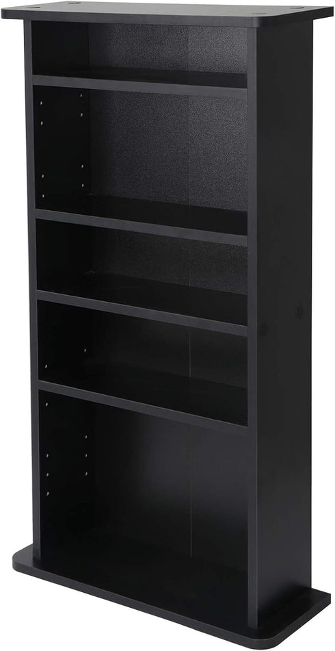 5 Nova Microdermabrasion Tier DVD cd Storage DVD Shelf Adjustable Bookshelf Bookcase Media Storage Organizer Cabinet
