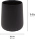 Countertop, Yew Design Matte Black Toothbrush and Toothpaste Holder and Cup for Bathroom Vanity and Round Organizer