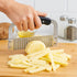 HIC Kitchen Crinkle-Cut Wave Slicer, Stainless Steel Blade - Vegetable Cutter