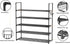 Organizer,5 20-25 Metal Shoe Tiers Shoe Storage Shoe Rack with Hooks,Fit Pairs,Adjustable Shoe Shelf