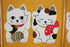 Narumi Shichifuku Manekineko Noren Curtain Tapestry - Brown Color, Made in Japan