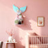 Bencailor Mermaid Wall Shelf Decor Wooden Floating Mermaid Tail Shelf Hanging Wall Art Decor for Girls Bedroom Nursery