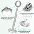 10 Inch Ceiling Curtain Rod Brackets - Heavy Duty Holder for 1 Inch Drape Poles, 2 Pack, Silver.