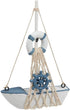 Sailboat 4 Pack, 4.4 6.8 1.25 Sailboat Juvale Mini Wooden Models for Nautical Decor - x x in, Blue & White - Coastal