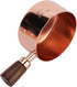 Rose Gold Stainless Steel Sauce Pan with Wooden Handle, 1/3 Cup Capacity