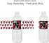Big Dot of Happiness Happy Little Ladybug Water Bottle Sticker Labels, Set of 20 for Baby Shower or Birthday Party