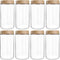 SHOWIN Overnight Oats Containers with Lids, 24oz Glass Jars with Lids 8