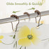 Amazer Decorative Bronze Shower Curtain Hooks - Stainless Steel Rust-Resistant - Set of 12 for Curtains