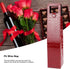 Wine Tote Bag, 1 Bottle PU Reusable Leather Insulated Carrier for Champagne, Beer Gift Bags (Red)