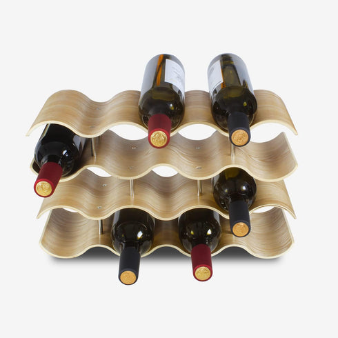14 Countertop 4-Tier Bottles Wine Racks for Shelf, Wooden Wine Bottle Holder Stand, freestanding Wine Storage
