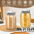 Leaflai 2 Pack 16oz Glass Mason Jars with Airtight Lids - Regular Mouth Canning Jars for Jam, Honey, Jelly, Pickling