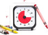 Time Timer 3 inch Visual Timer — 60 Minute Kids Desk Countdown Clock with Dry Erase Activity Card, for Classroom and