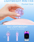Mini Portable Fan, Small Handheld USB Rechargeable Fan with 3 Speeds, Battery Operated Personal Fan for Travel Office