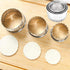 Cookie Cutters Set, 3Pcs Stainless Steel Biscuit Dumpling Cake Pastry Molds for Cooking Baking, Flower Edge