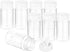 PATIKIL 1oz Plastic Spice Jars with Shaker Lids, 8 Pcs Refillable Empty Seasoning Containers for Storing Spice