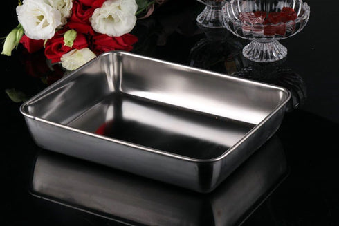 Heavy Duty Stainless Steel Baking Pans, Cookie Sheet, Toaster Oven Pan, Dishwasher Safe