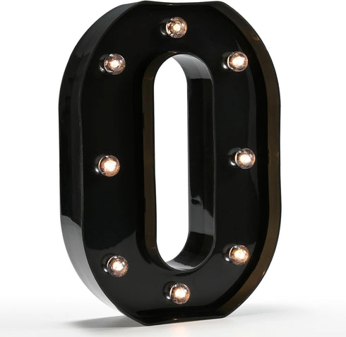 Light Up Black Alphabet Marquee Letters Sign, LED Marquee Number Lights for Night Light Home Bar Christmas Lamp
