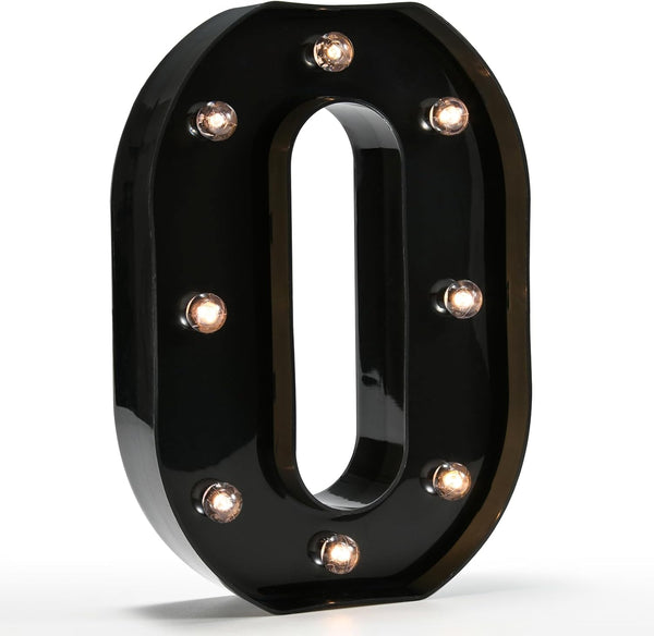 Light Up Black Alphabet Marquee Letters Sign, LED Marquee Number Lights for Night Light Home Bar Christmas Lamp