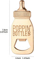 12 packaging 12pcs pcs Baby Shower Return Gifts for Guest Supplies Poppin Baby Bottle Shaped Bottle Opener