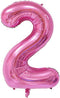 Tellpet Pink Number 2 Balloon - 40 Inch
