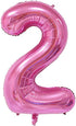 Tellpet Pink Number 2 Balloon - 40 Inch