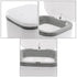 0.5 Gallon Tiny Countertop Trash Can, Mini Desktop Garbage Can with Push-Button, White