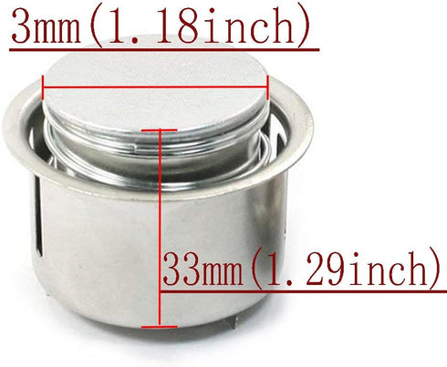 Round Magnetic Center Thermostat Sensor for Electric Rice Cooker, Silver Tone, 2PCS