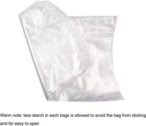 Bags,50 14x23 Inches 50 Turkey Shrink Pcs Clear Poultry Shrink Bags Freezer with Zip Ties and a Silicone Straw
