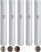 MEZUZAH CASE Holder (shidell) Plastic Semiround Silver Shin Waterproof Rubber Cork, Lot of 5 (White, 15)