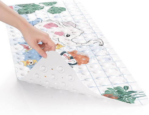 40 16 Inches AmazerBath Baby Bath Mat Non Slip, Cartoon Kids Bath Mat for Tub x Full Size, Non Slip Bathtub Mat