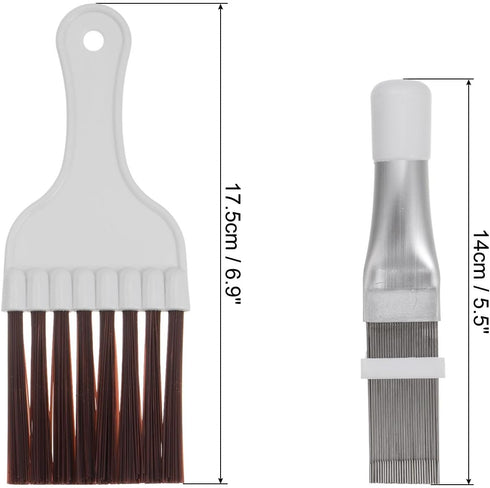 PATIKIL 4Pcs Air Conditioner Fin Comb - AC Coil Cleaner Fin Straightener Brush for Radiator Repair Tool