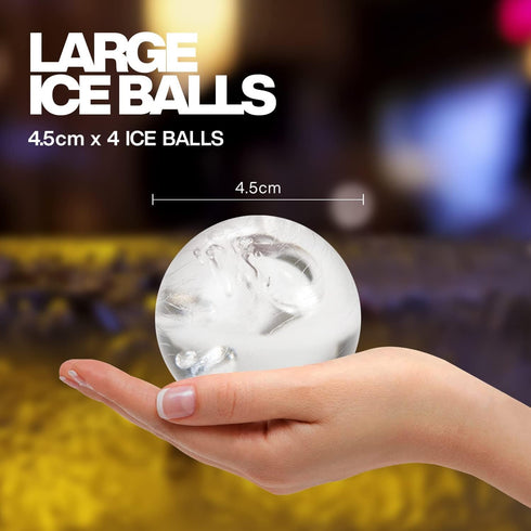 Froz Ice Ball Maker by Housewares Solutions – Novelty Food-Grade Silicone Ice Mold Tray