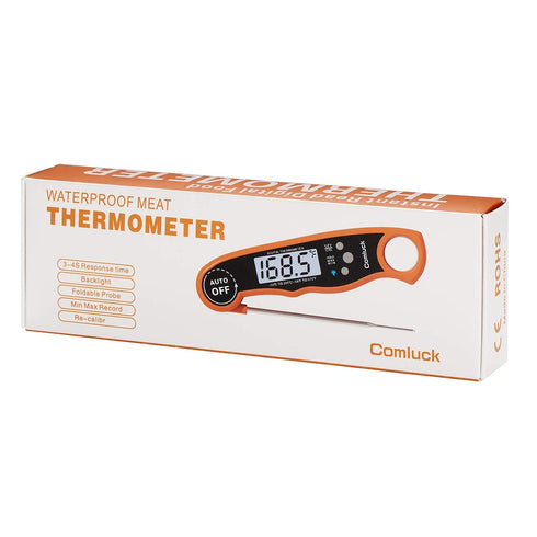 Instant Read Meat Thermometer CA001: Digital Oven Cooking Food Min Max Thermometer with Backlight for Kitchen Grill
