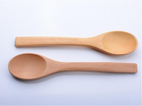 10 Pcs 7 inch Ecofriendly Handle Long Wooden Spoons, Coffee Honey Tea Stirrer Tableware
