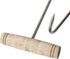 TIHOOD 2PCS T Shaped Boning Hooks, 7.5 Inch with Wooden Handle, Meat Hooks for Butchering