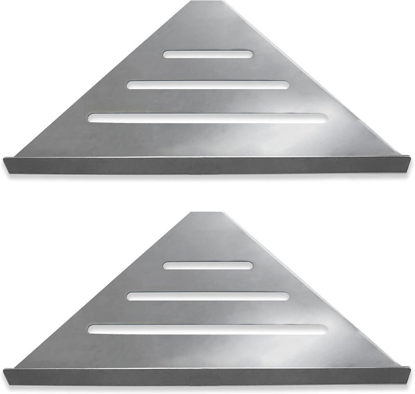 Corner Shower Caddy Organizer for Bathroom - 2 Pack Stainless Steel Modern