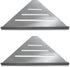 Corner Shower Caddy Organizer for Bathroom - 2 Pack Stainless Steel Modern