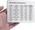 KSENDALO Measurement Conversion Chart with Strong Magnet Backing for Cups, Tablespoons, Teaspoons, Silver