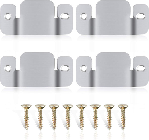 Sectional Couch Connectors Bracket, 4 Pieces Furniture Connectors with Screws for Sectionals