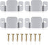 Sectional Couch Connectors Bracket, 4 Pieces Furniture Connectors with Screws for Sectionals