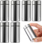 Dicunoy 6 Pack Small Storage Jars with Lids, 1.4oz Portable Aluminum Containers for Spices, Tea, Traveling