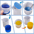 Moukiween 10pcs Silicone Measuring Cups for Resin, 100ml Mixing Cups, Non-Stick Clear with Precise Scale for DIY Craft